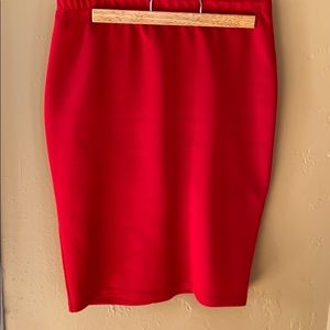 Red Pencil Skirt